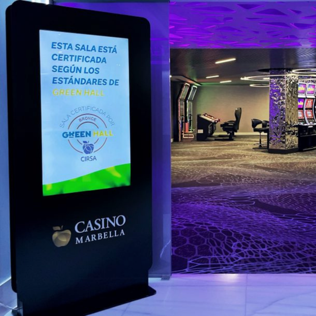Casino Marbella commits to the environment and obtains the Green Hall certificate