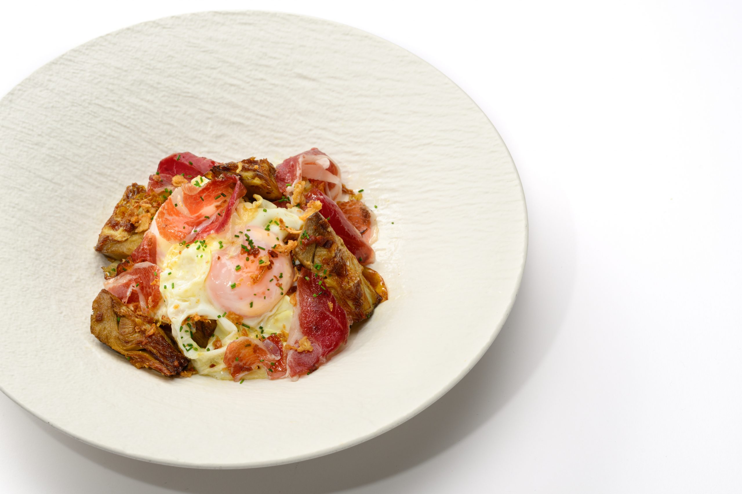 Huevos con Alcachofas